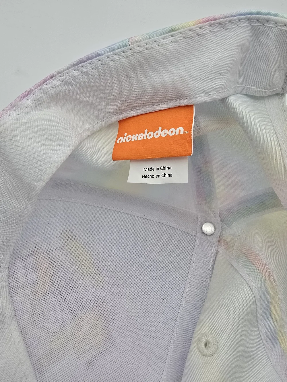 Vintage RUGRATS Nickelodeon Pastel Rainbow Tie-Dye Cap